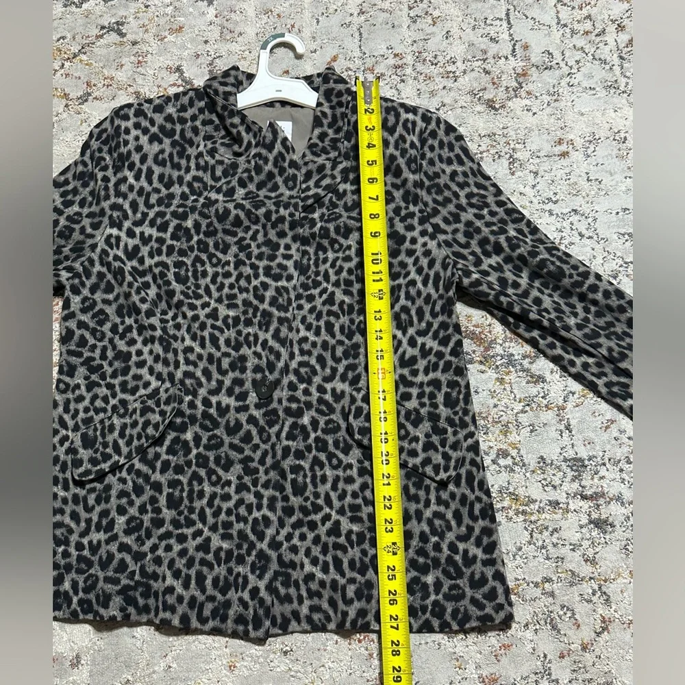 CABI Jungle Blazer Jacket Animal Print Size 16 - Picture 6 of 14